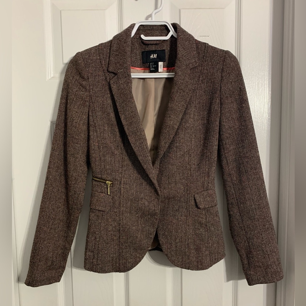 H&M Herringbone Blazer